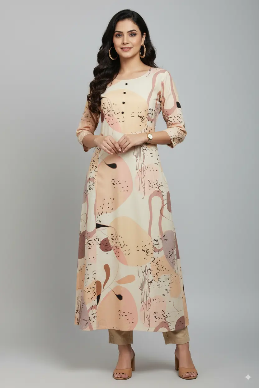 Deeksha Peacock Galaxy Planets Peach and white