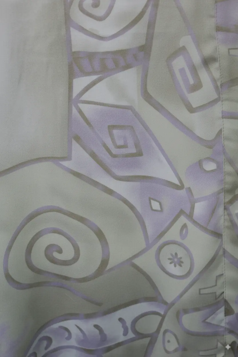 Deeksha Peacock Abstract Purple and white - Image 3