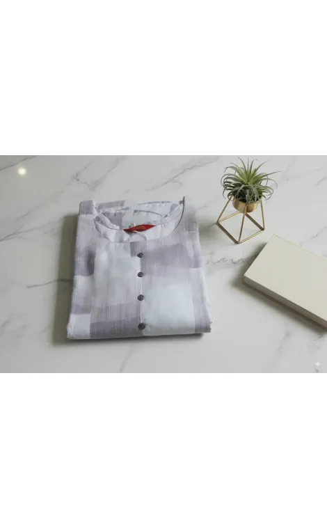 Deeksha Peacock Grey and White Checks - Image 3