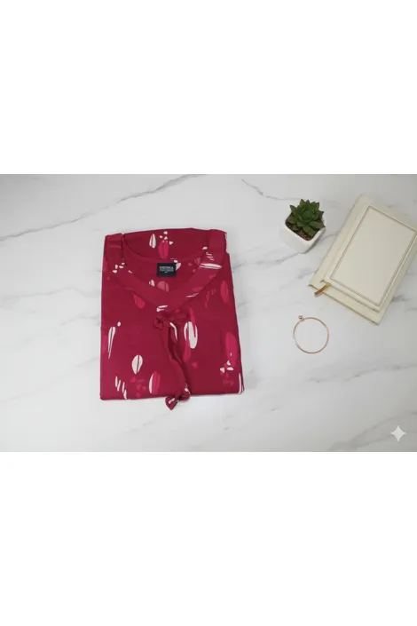 Deeksha Pink Spoted Nighty - Image 3